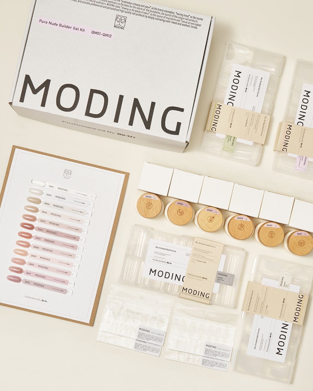 QM01-QM12 Pure Nude Builder Gel Kit