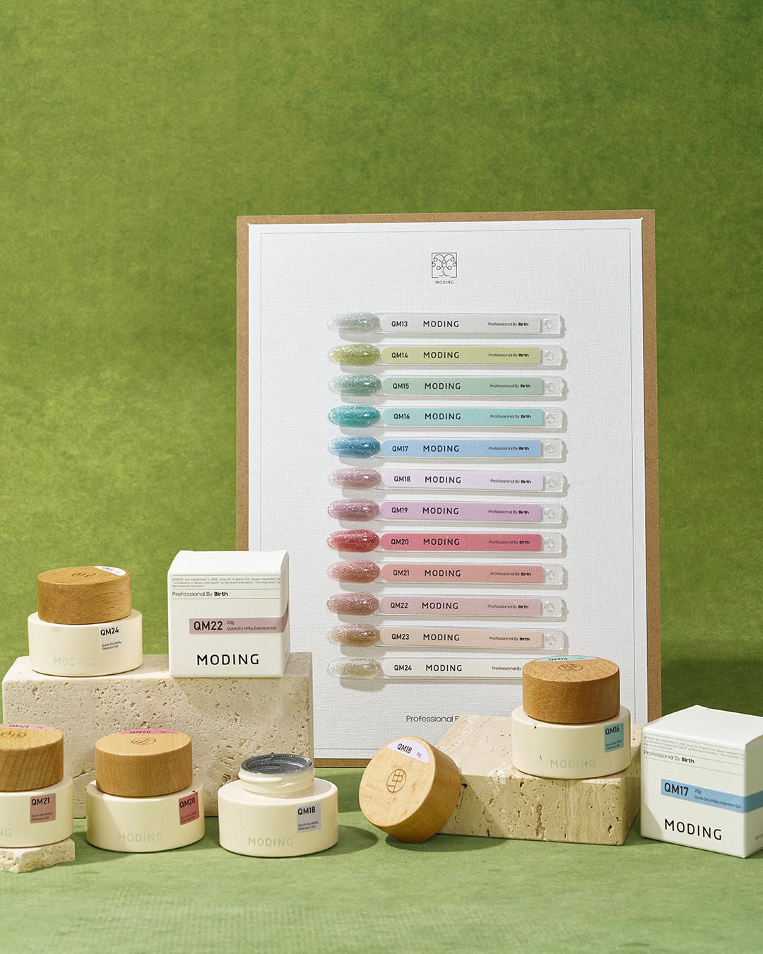 QM13-QM24 Crystal Sparkle Builder Gel Kit