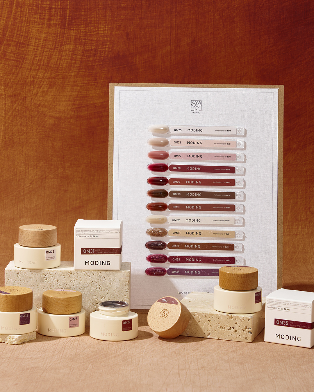 QM25-QM36 Amber Glow Builder Gel Kit