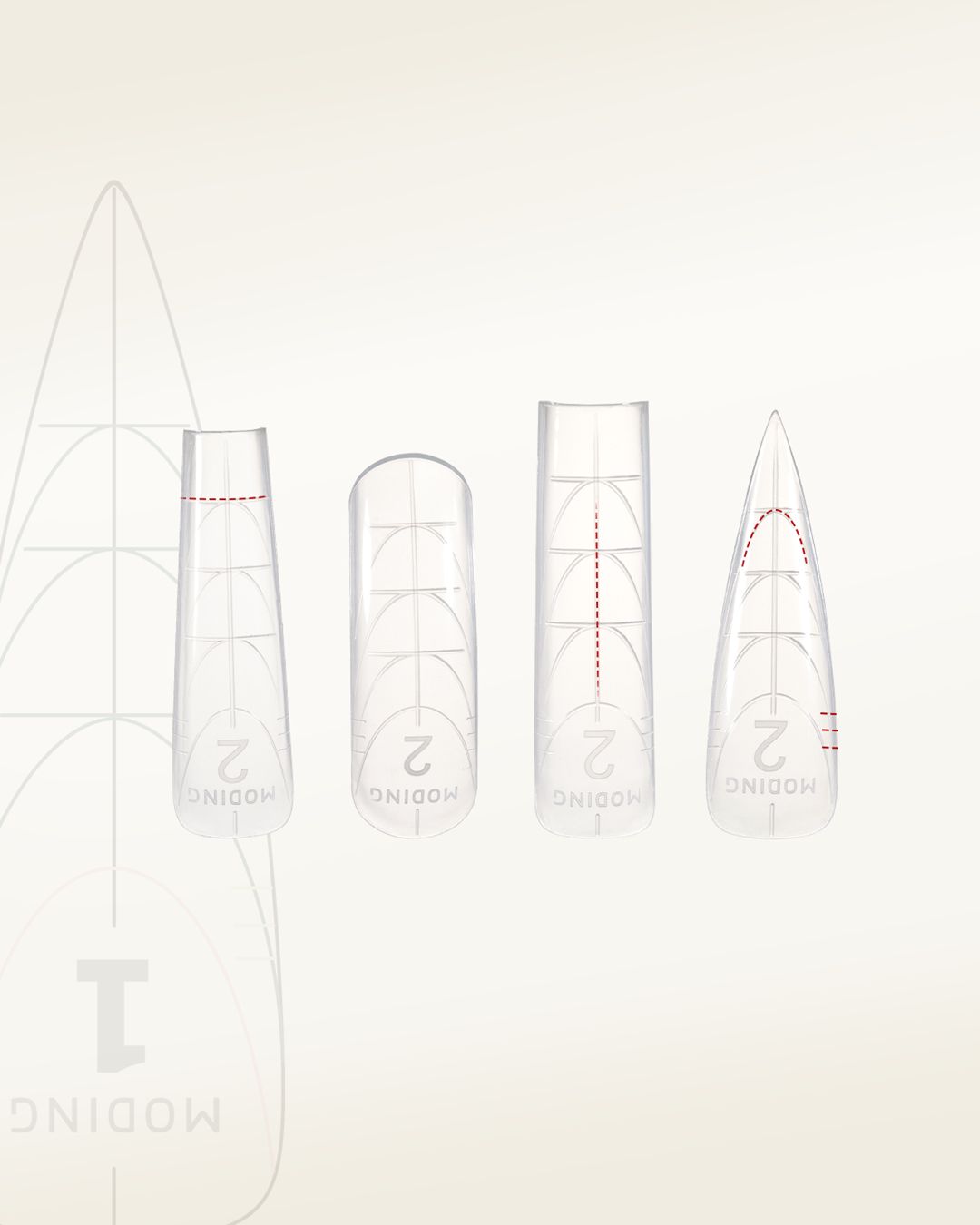 Bio-Embed Nail Forms-NQJM01 Long Stiletto