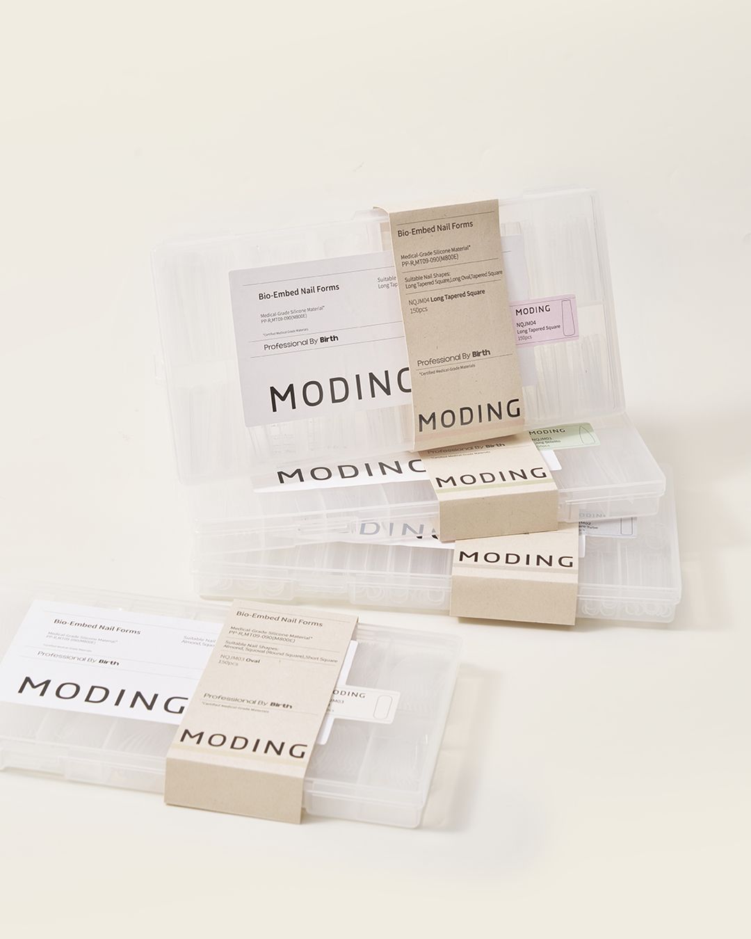 Bio-Embed Nail Forms-NQJM04 Long Tapered Square