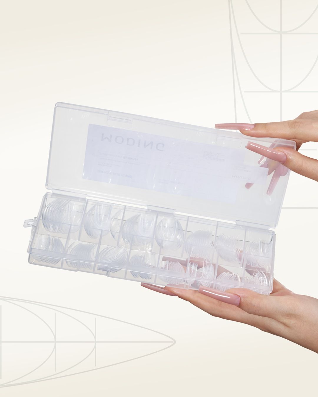 Bio-Embed Nail Forms-NQJM04 Long Tapered Square