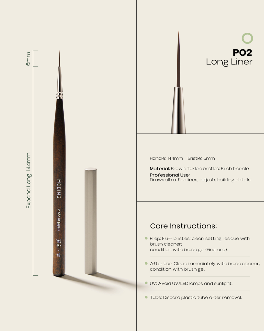 P02 Long Liner Pro Brush