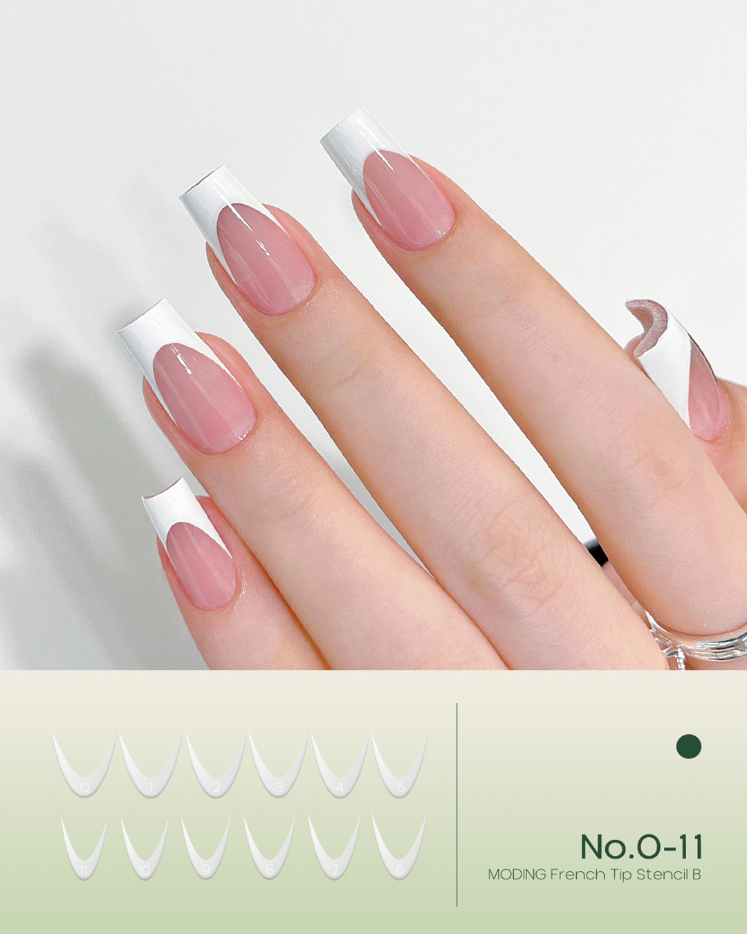 French Tip Stencil C